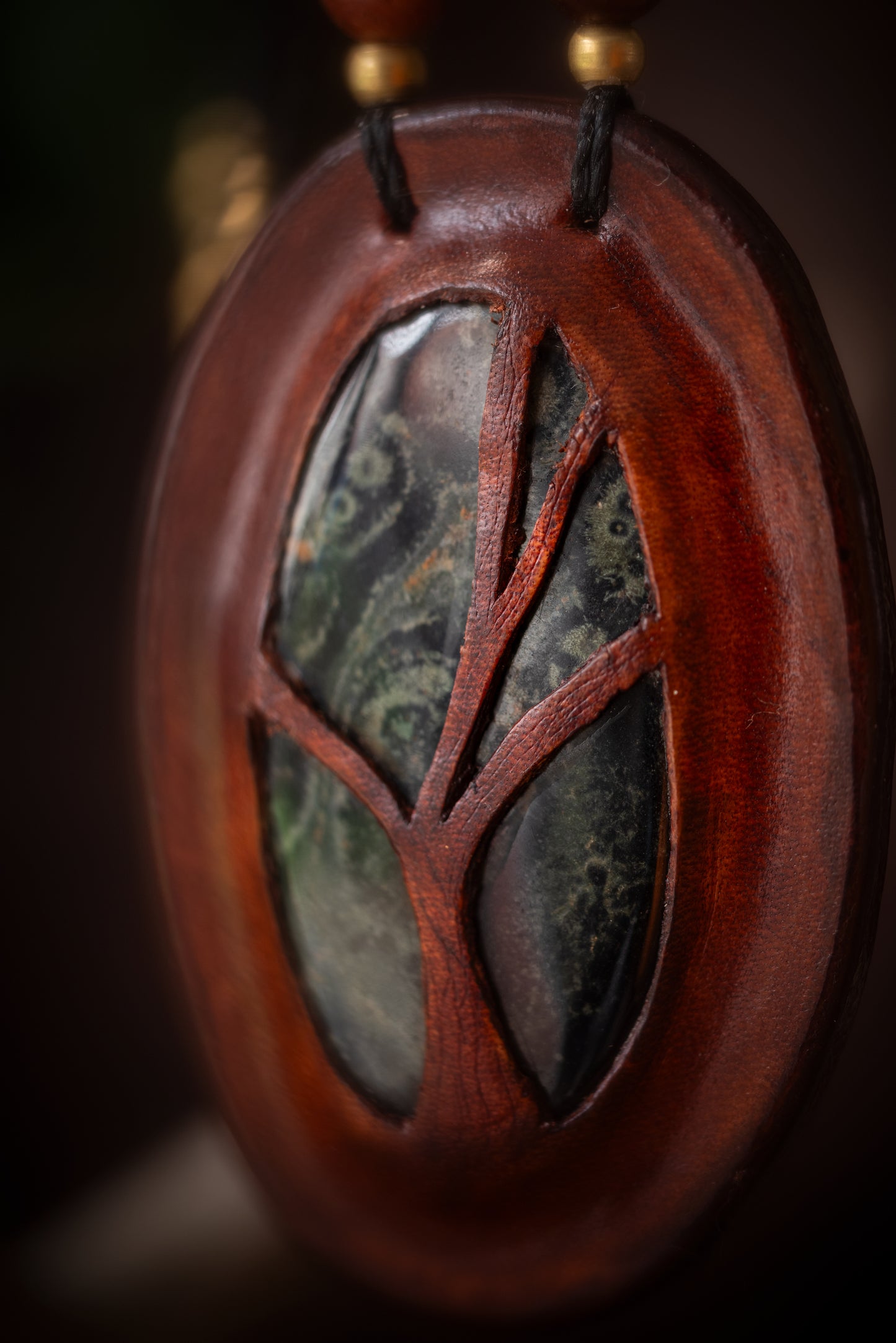 Nimüé - collier cuir Jaspe Kambaba