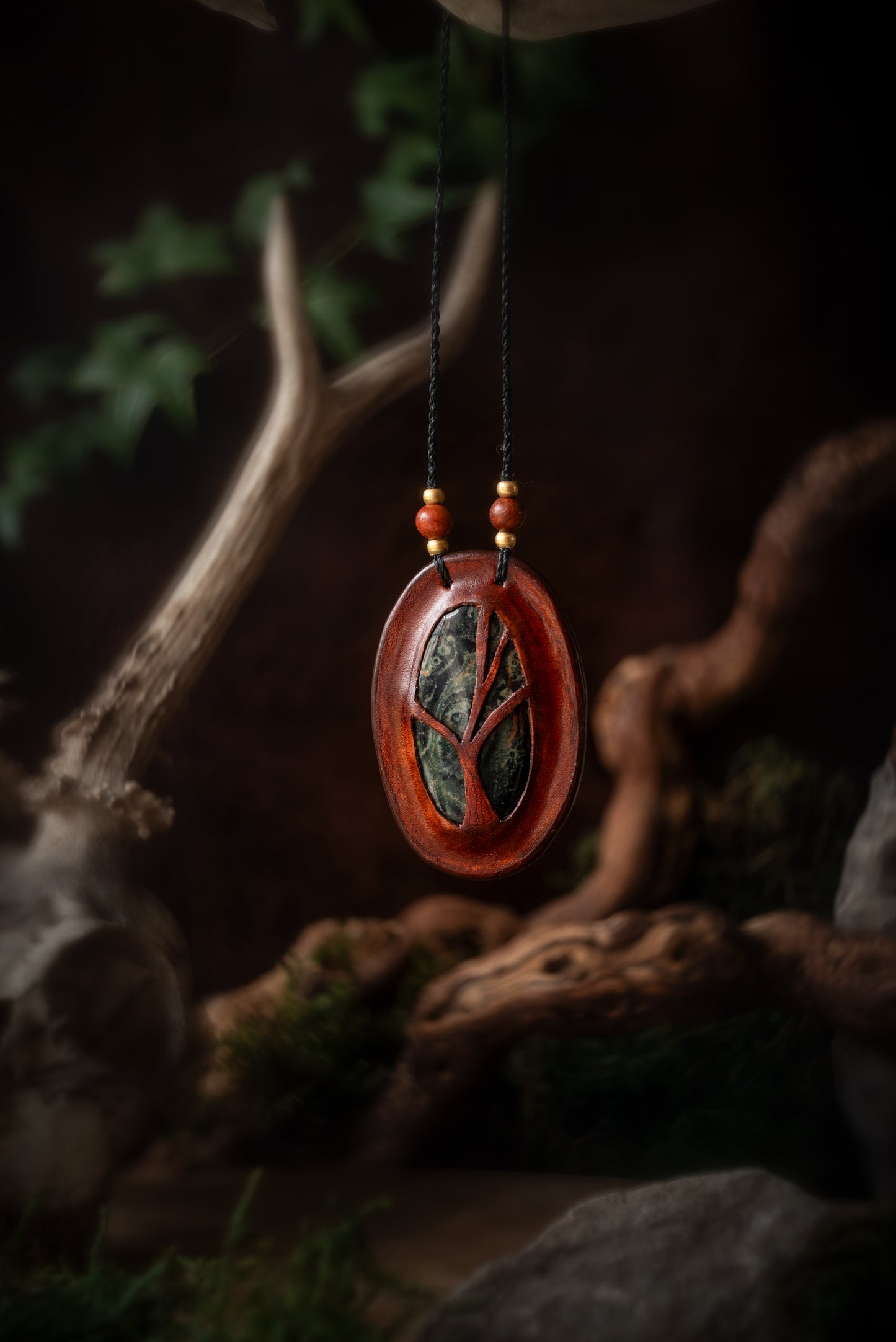 Nimüé - collier cuir Jaspe Kambaba