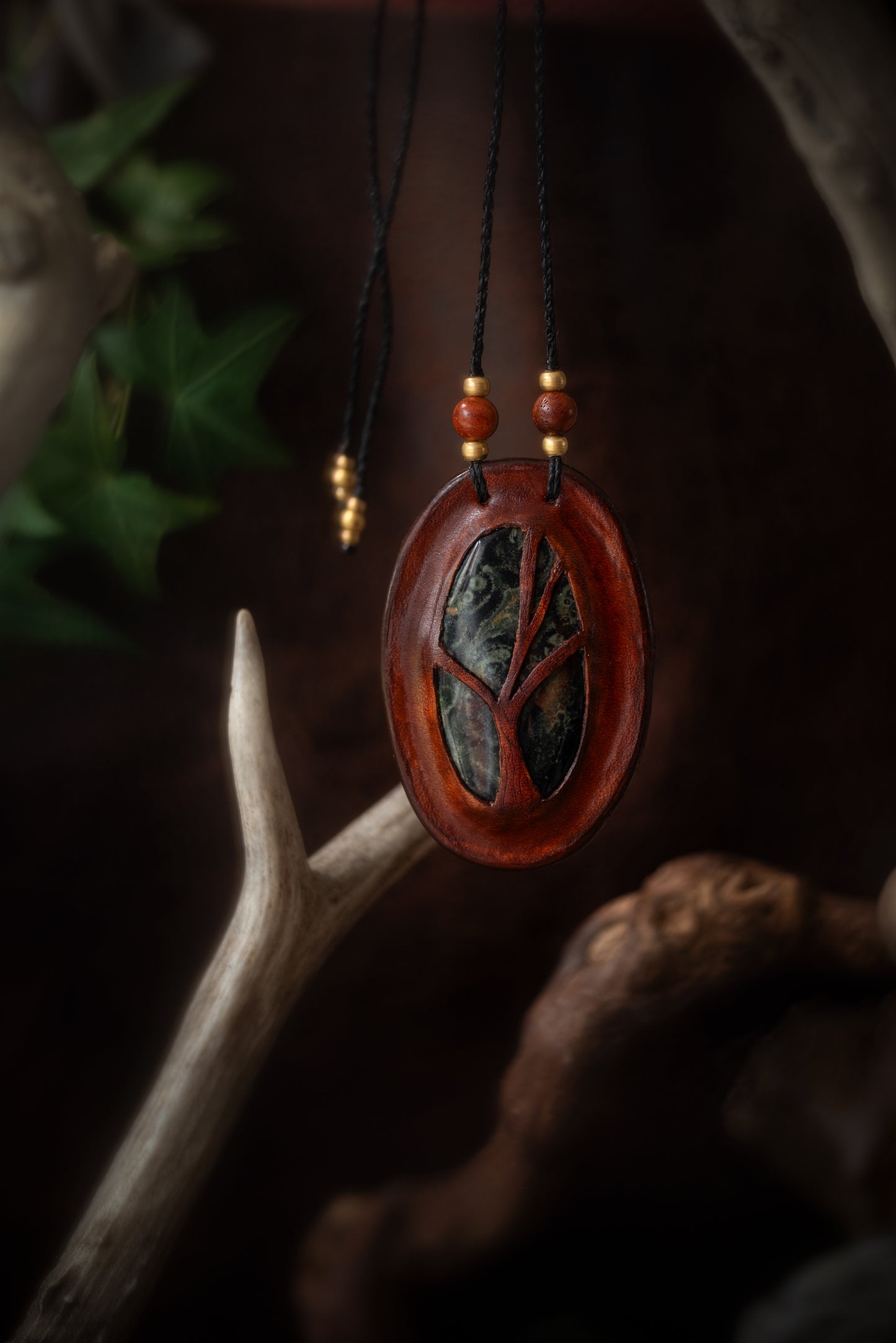 Nimüé - collier cuir Jaspe Kambaba